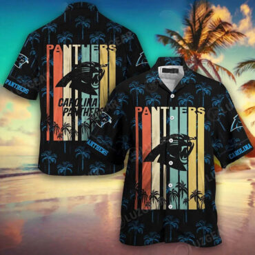 Carolina Panthers Gridiron Breeze Hawaiian - Adult & Kids T-Shirts, Sweatshirts & Hoodies apparel design preview 1