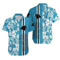 Carolina Panthers Paradise Gridiron Hawaiian - Adult & Kids T-Shirts, Sweatshirts & Hoodies apparel design preview 1