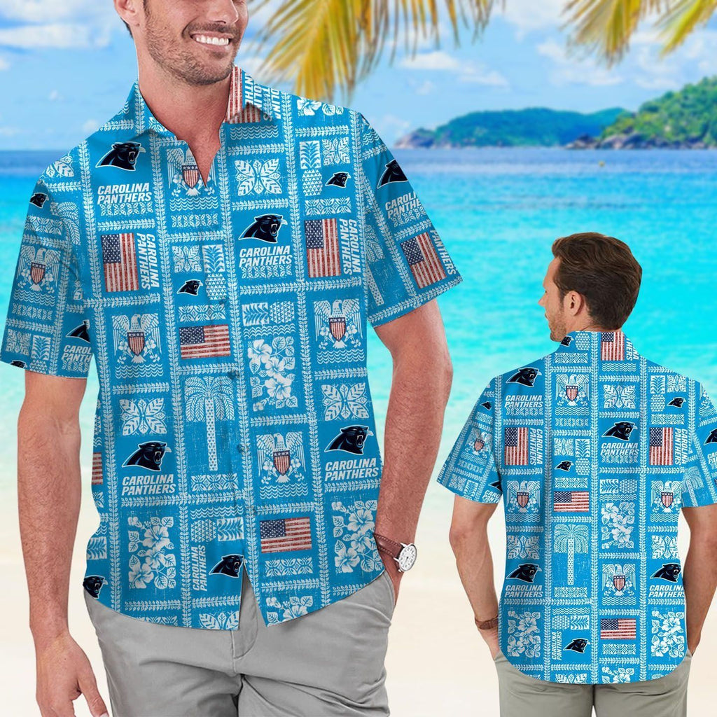 Carolina Panthers Summer Commemorative Short Sleeve - Adult & Kids T-Shirts, Sweatshirts & Hoodies apparel design preview 1