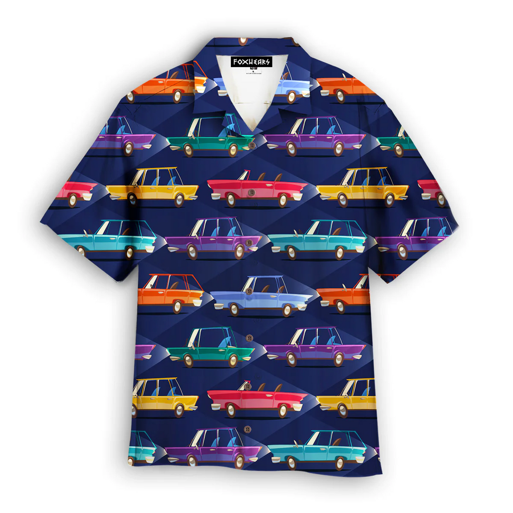 Cars Retro Style Trendy Hawaiian - Adult & Kids T-Shirts, Sweatshirts & Hoodies apparel design preview 1