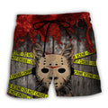 Cat Halloween Horror Trendy Aloha Hawaiian Beach - Adult & Kids T-Shirts, Sweatshirts & Hoodies apparel design preview 1