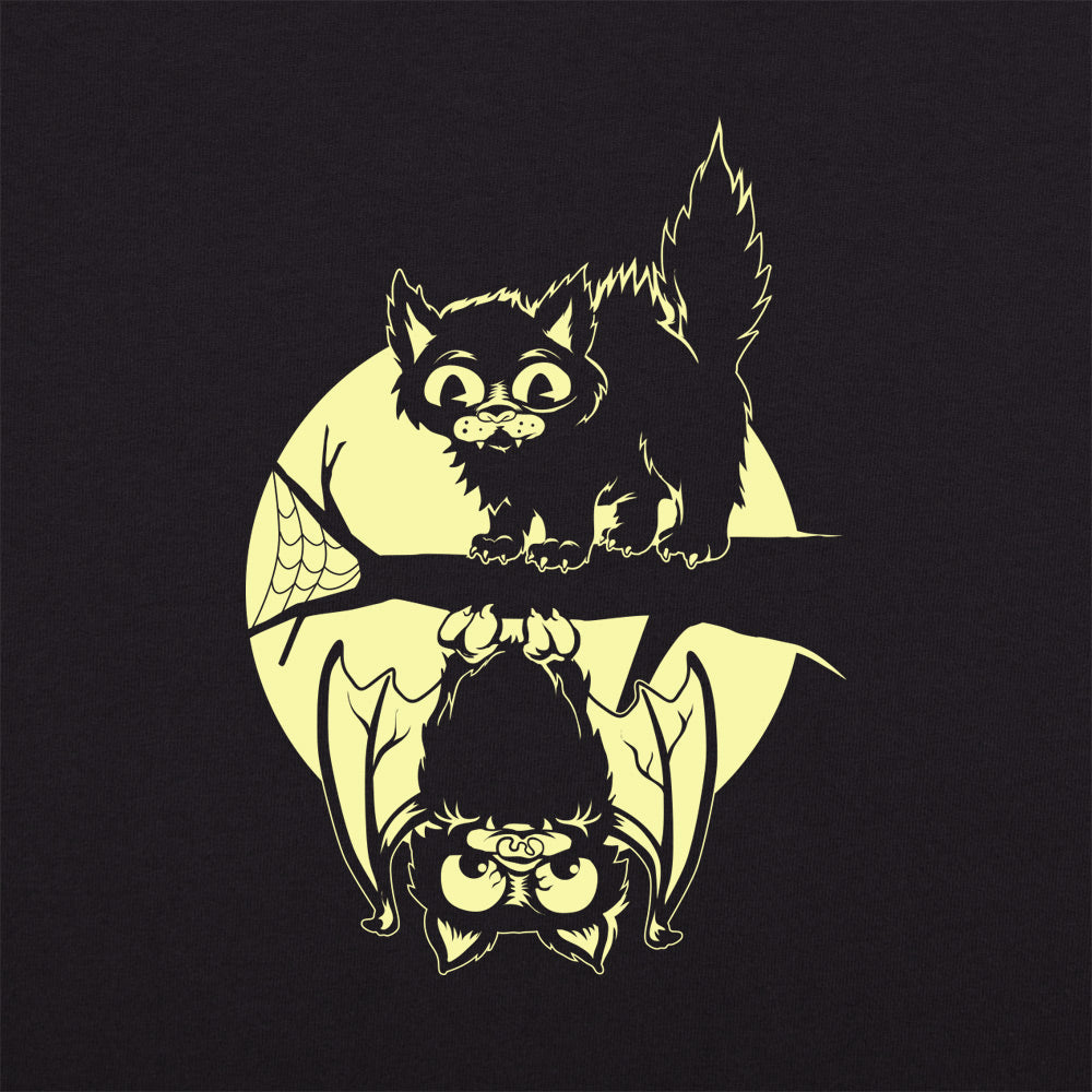 Cat And Bat Halloween - Adult & Kids T-Shirts, Sweatshirts & Hoodies apparel design preview 1