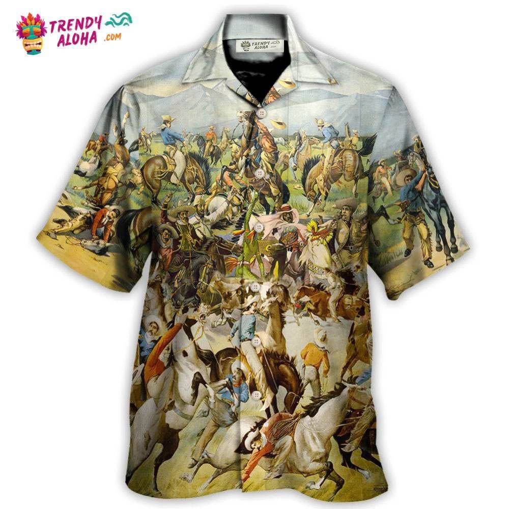 Cattle Show Buffalo Bill'S Wild West Rough Riders - Adult & Kids T-Shirts, Sweatshirts & Hoodies apparel design preview 1