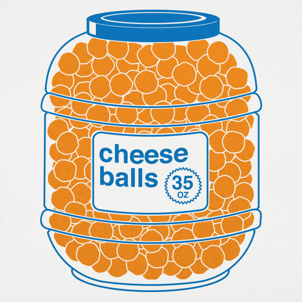 Cheeseballs - Adult & Kids T-Shirts, Sweatshirts & Hoodies apparel design preview 1