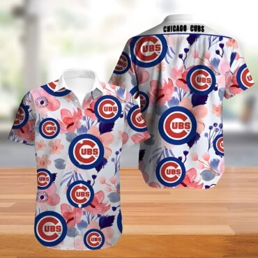 Chicago Cubs Blossom Breeze Hawaiian - Adult & Kids T-Shirts, Sweatshirts & Hoodies apparel design preview 1