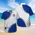 Chicago Cubs Short Sleeve Button Up Tropical Hawaiian - Adult & Kids T-Shirts, Sweatshirts & Hoodies apparel design preview 1
