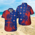 Chicago Cubs Short Sleeve Button Up Tropical Hawaiian - Adult & Kids T-Shirts, Sweatshirts & Hoodies apparel design preview 1