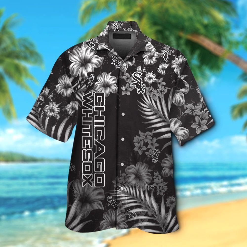 Chicago White Sox Short Sleeve Button Up Tropical - Adult & Kids T-Shirts, Sweatshirts & Hoodies apparel design preview 1