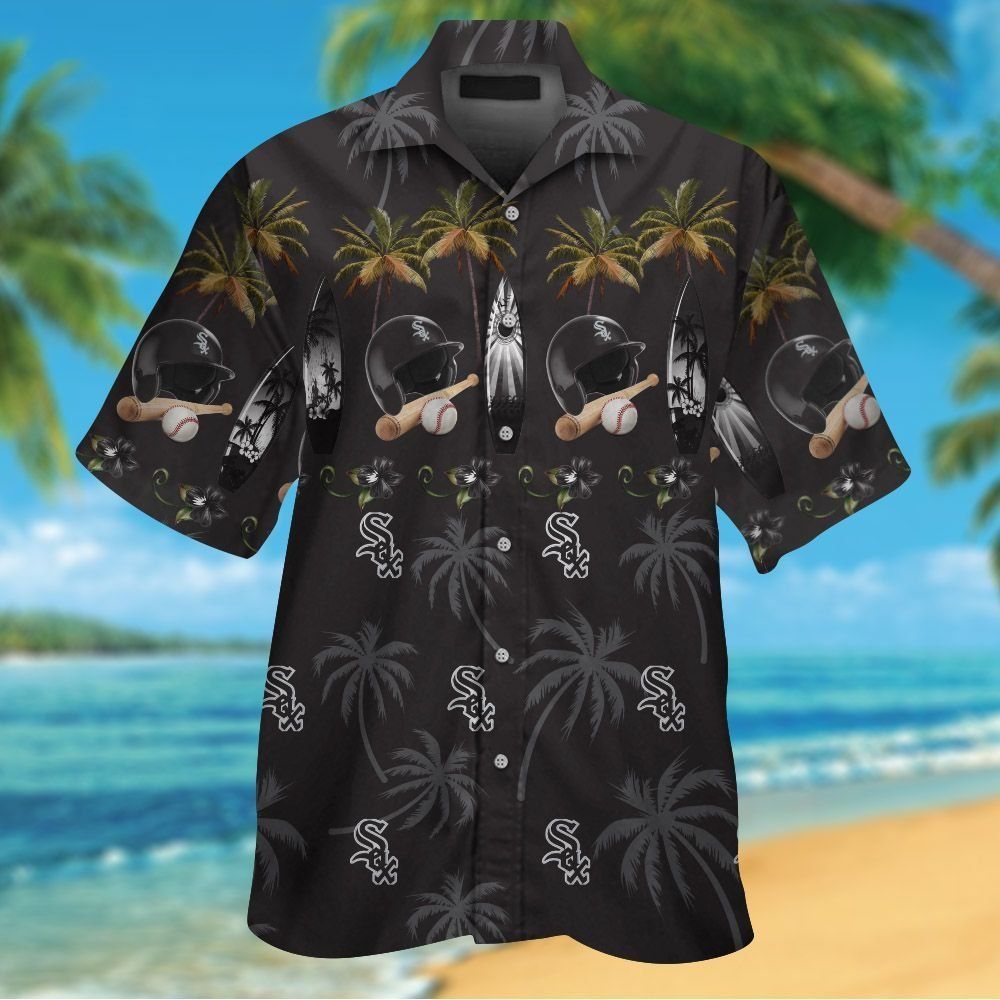 Chicago White Sox Short Sleeve Button Up Tropical - Adult & Kids T-Shirts, Sweatshirts & Hoodies apparel design preview 1