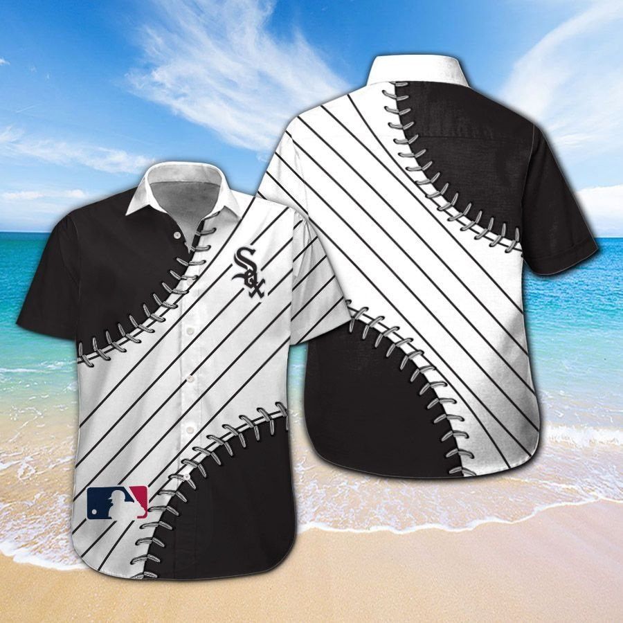 Chicago White Sox Short Sleeve Button Up Tropical - Adult & Kids T-Shirts, Sweatshirts & Hoodies apparel design preview 1
