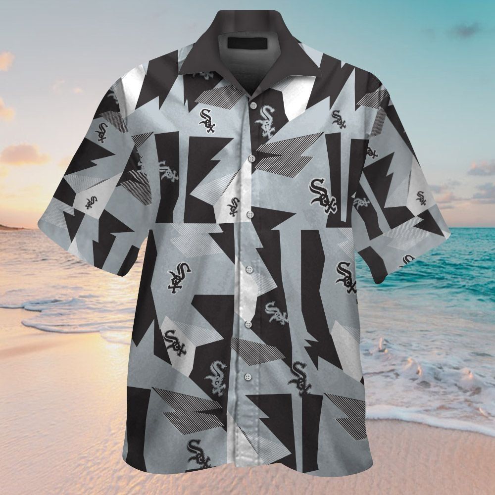 Chicago White Sox Short Sleeve Button Up Tropical - Adult & Kids T-Shirts, Sweatshirts & Hoodies apparel design preview 1