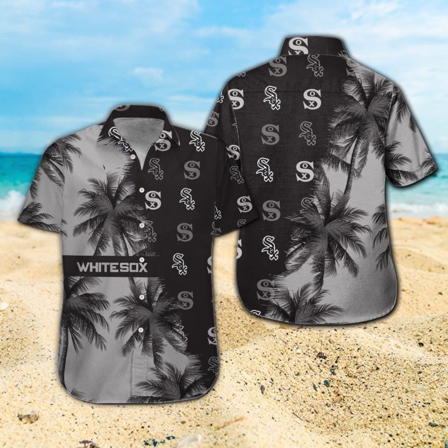Chicago White Sox Short Sleeve Button Up Tropical - Adult & Kids T-Shirts, Sweatshirts & Hoodies apparel design preview 1