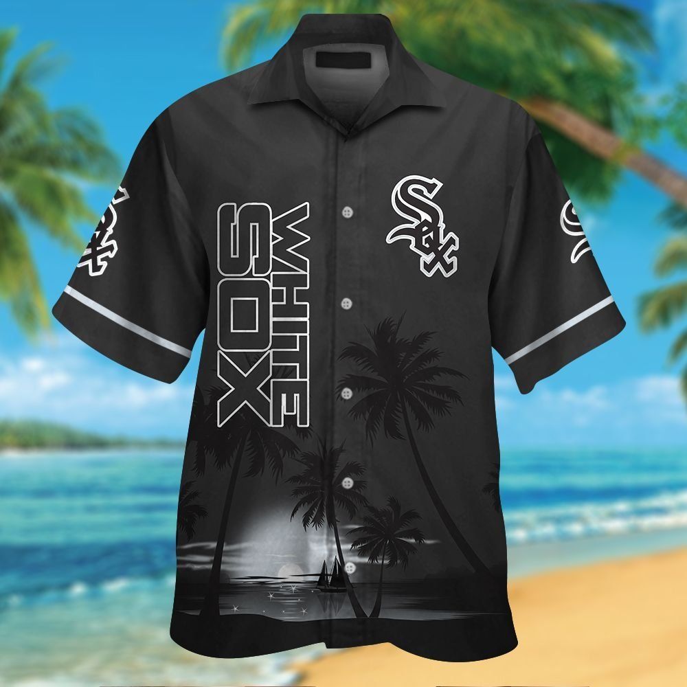 Chicago White Sox Short Sleeve Button Up Tropical - Adult & Kids T-Shirts, Sweatshirts & Hoodies apparel design preview 1