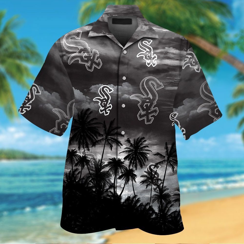 Chicago White Sox Short Sleeve Button Up Tropical - Adult & Kids T-Shirts, Sweatshirts & Hoodies apparel design preview 1
