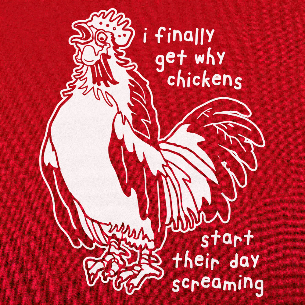 Chickens Screaming - Adult & Kids T-Shirts, Sweatshirts & Hoodies apparel design preview 1