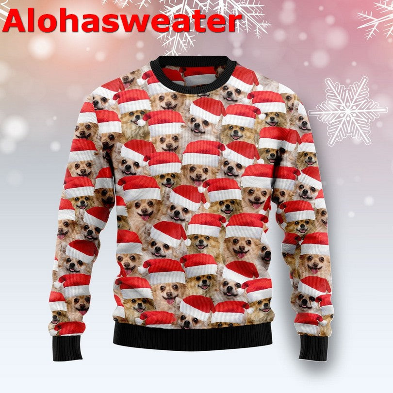 Chicken under snow Christmas Sweater - Holiday Gift product image 3