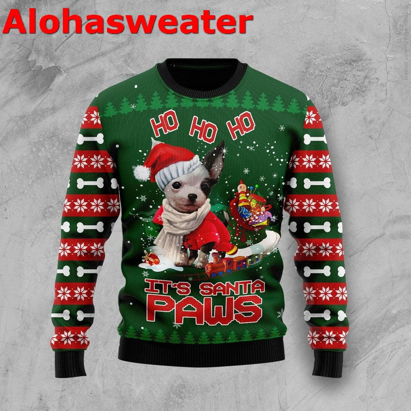 Chihuahua Paw Ugly Christmas Sweater - Holiday Gift product image 2