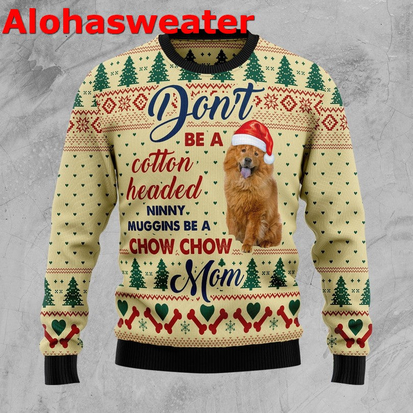 Chow Chow mom Christmas Sweater - Holiday Gift product image