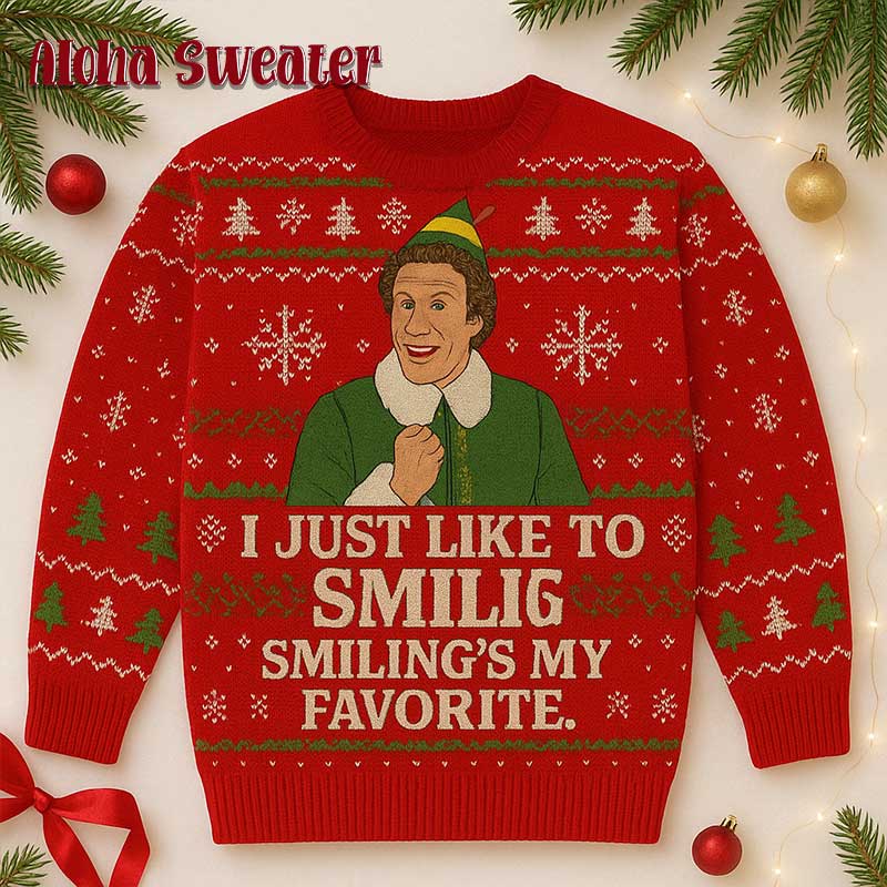Yellow Pants Buddy The Elf Ugly Christmas Sweater - Holiday Gift product image 4