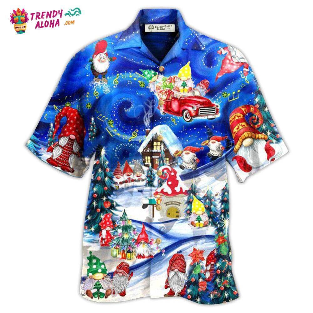 Christmas Hanging With My Gnomies And Car Hawaiian - Adult & Kids T-Shirts, Sweatshirts & Hoodies apparel design preview 1