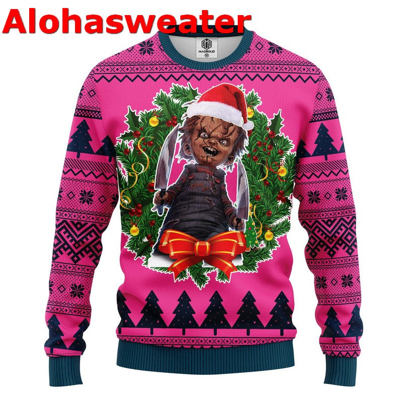 Chucky Doll Ugly Christmas Sweater - Holiday Gift product image