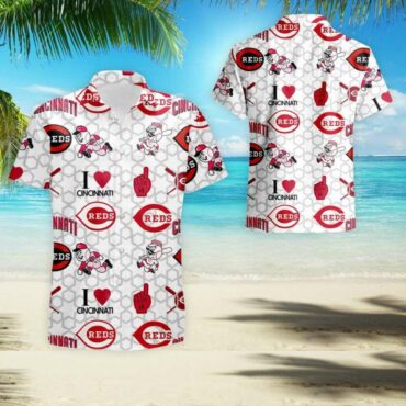 Cincinnati Reds Iconic Fan Hawaiian - Adult & Kids T-Shirts, Sweatshirts & Hoodies apparel design preview 1