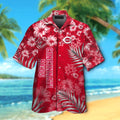 Cincinnati Reds Short Sleeve Button Up Tropical - Adult & Kids T-Shirts, Sweatshirts & Hoodies apparel design preview 1