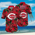 Cincinnati Reds Tropical Foliage Hawaiian - Adult & Kids T-Shirts, Sweatshirts & Hoodies apparel design preview 1