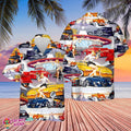 Classic Car Diner Theme Hawaiian for Muscle Fans - Adult & Kids T-Shirts, Sweatshirts & Hoodies apparel design preview 1