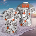 Cleveland Browns Floral Design Hawaiian Look - Adult & Kids T-Shirts, Sweatshirts & Hoodies apparel design preview 1