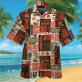 Cleveland Browns Short Sleeve Button Up Tropical - Adult & Kids T-Shirts, Sweatshirts & Hoodies apparel design preview 1
