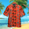 Cleveland Browns Short Sleeve Button Up Tropical - Adult & Kids T-Shirts, Sweatshirts & Hoodies apparel design preview 1