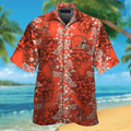 Cleveland Browns Short Sleeve Button Up Tropical - Adult & Kids T-Shirts, Sweatshirts & Hoodies apparel design preview 1
