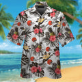 Cleveland Browns Short Sleeve Button Up Tropical - Adult & Kids T-Shirts, Sweatshirts & Hoodies apparel design preview 1
