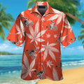Cleveland Browns Short Sleeve Button Up Tropical - Adult & Kids T-Shirts, Sweatshirts & Hoodies apparel design preview 1