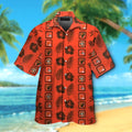 Cleveland Browns Short Sleeve Button Up Tropical - Adult & Kids T-Shirts, Sweatshirts & Hoodies apparel design preview 1