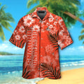 Cleveland Browns Short Sleeve Button Up Tropical - Adult & Kids T-Shirts, Sweatshirts & Hoodies apparel design preview 1