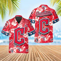 Cleveland Guardians Hibiscus Emblem Hawaiian - Adult & Kids T-Shirts, Sweatshirts & Hoodies apparel design preview 1