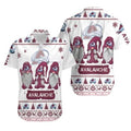 Colorado Avalanche Festive Gnome Hawaiian - Adult & Kids T-Shirts, Sweatshirts & Hoodies apparel design preview 1