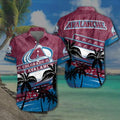 Colorado Avalanche Tropical Wave Hawaiian - Adult & Kids T-Shirts, Sweatshirts & Hoodies apparel design preview 1