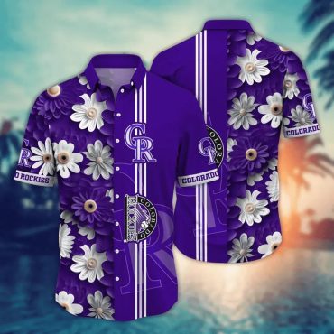 Colorado Rockies Daisy Dream Hawaiian - Adult & Kids T-Shirts, Sweatshirts & Hoodies apparel design preview 1