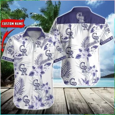 Colorado Rockies Ocean Breeze Hawaiian - Adult & Kids T-Shirts, Sweatshirts & Hoodies apparel design preview 1