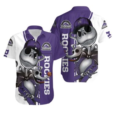 Colorado Rockies Skeleton Groove Hawaiian - Adult & Kids T-Shirts, Sweatshirts & Hoodies apparel design preview 1