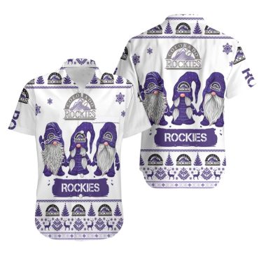 Colorado Rockies Winter Gnome Hawaiian - Adult & Kids T-Shirts, Sweatshirts & Hoodies apparel design preview 1