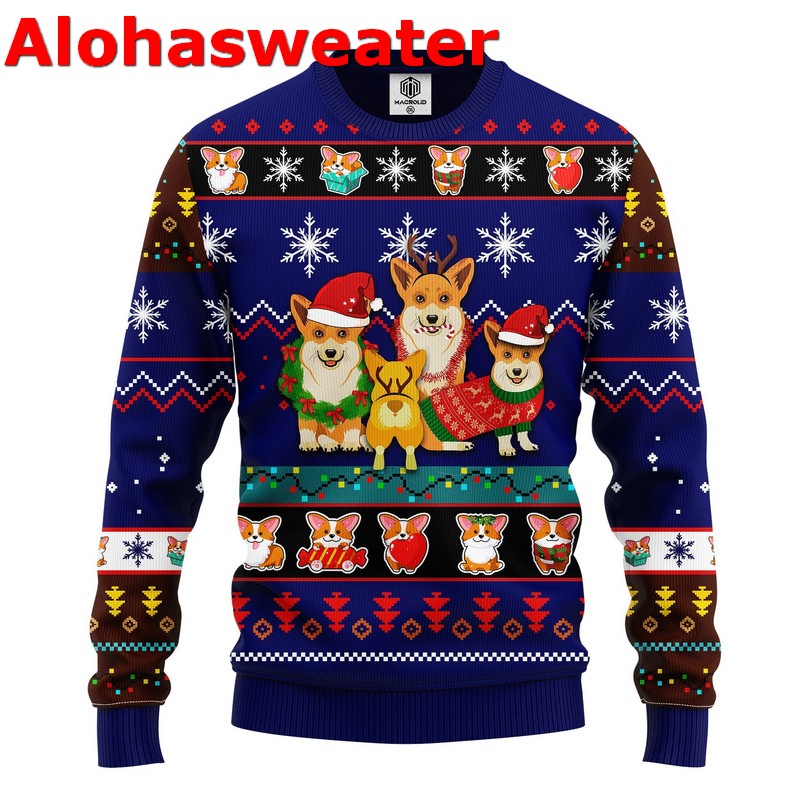Corgi cute Noel Mc Ugly Christmas Sweater - Holiday Gift product image