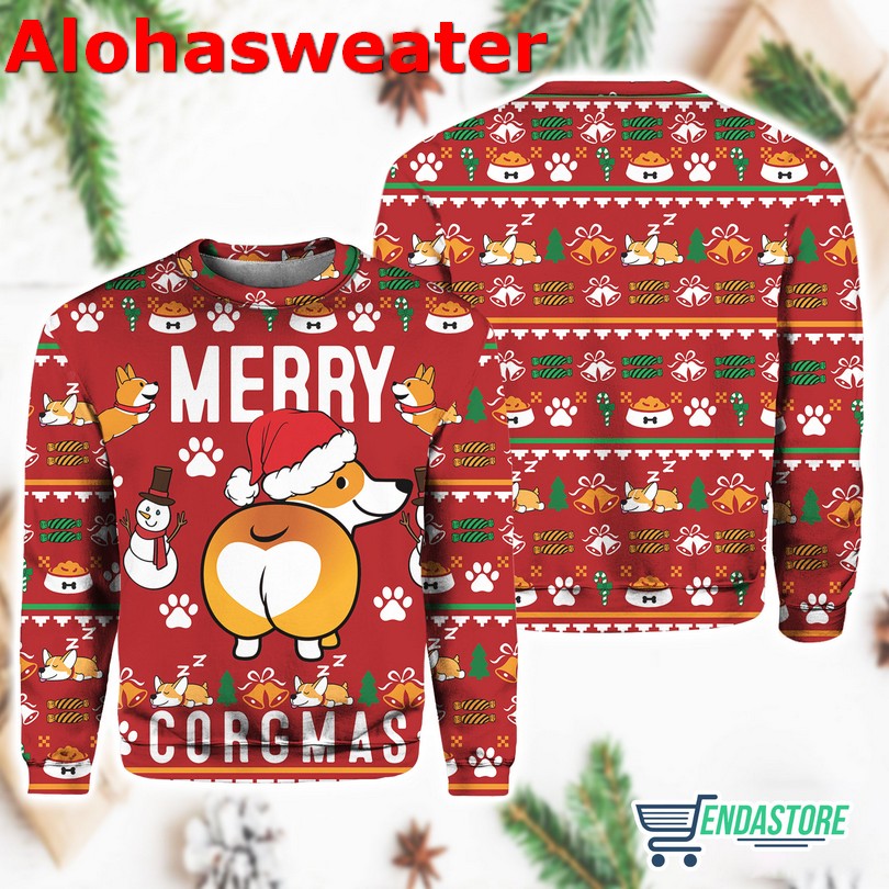 Corgi Merry Corgmas Ugly Christmas Sweater - Holiday Gift product image 3