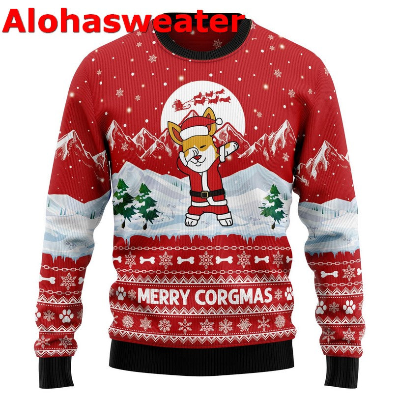 Corgi Merry Corgmas Ugly Christmas Sweater - Holiday Gift product image 4