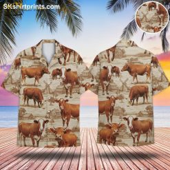 Tropical Farm Cow Hawaiian for Men Rustic Pastoral - Adult & Kids T-Shirts, Sweatshirts & Hoodies apparel design preview 1