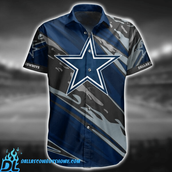Cowboys Floral Extravaganza Men's Hawaiian Design - Adult & Kids T-Shirts, Sweatshirts & Hoodies apparel design preview 1
