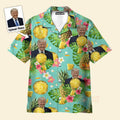 Custom Donald Trump Photo Tropical Style 3 Aloha - Adult & Kids T-Shirts, Sweatshirts & Hoodies apparel design preview 1